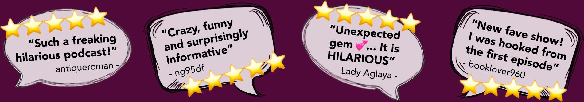 Listener reviews for War and Peace in just 7 years podcast